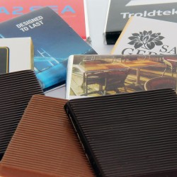 Neapolitan Chokolade Firkanter med dit logo