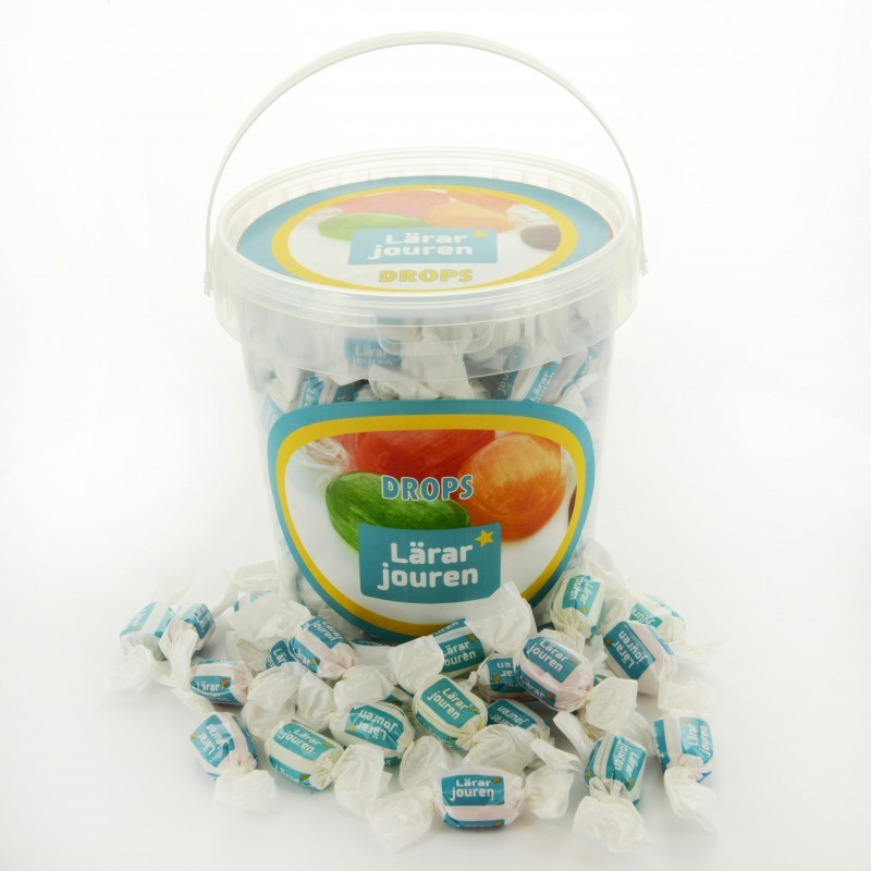 Reklame Bolchespande med logo & logobolsjer. Reklame Bolchespande med logo & logobolsjer.