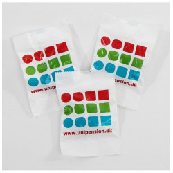 Vingummi poser til dit logo, navn vingummiposer reklame firma
