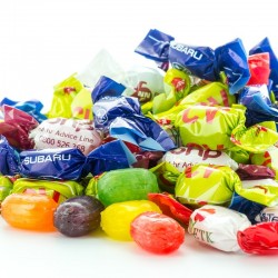 Reklame Bolsjer Double Twist Sugarfree